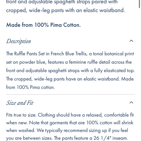 LAKE - Pima Ruffle Pants Set - Picture 5 of 11